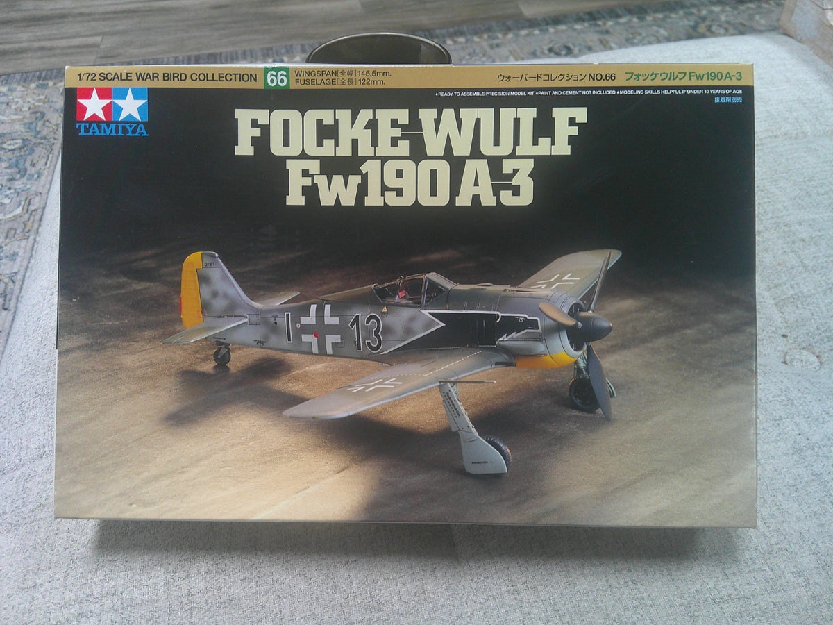 Tamiya Focke Wulf Fw190 A3 1/72 #60766 Model