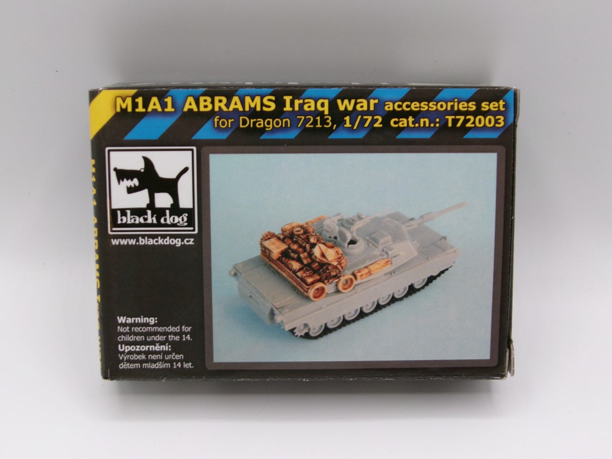 Black Dog M1A1 Abrams Iraq War Accessories Set for Dragon 1/72 #T72003