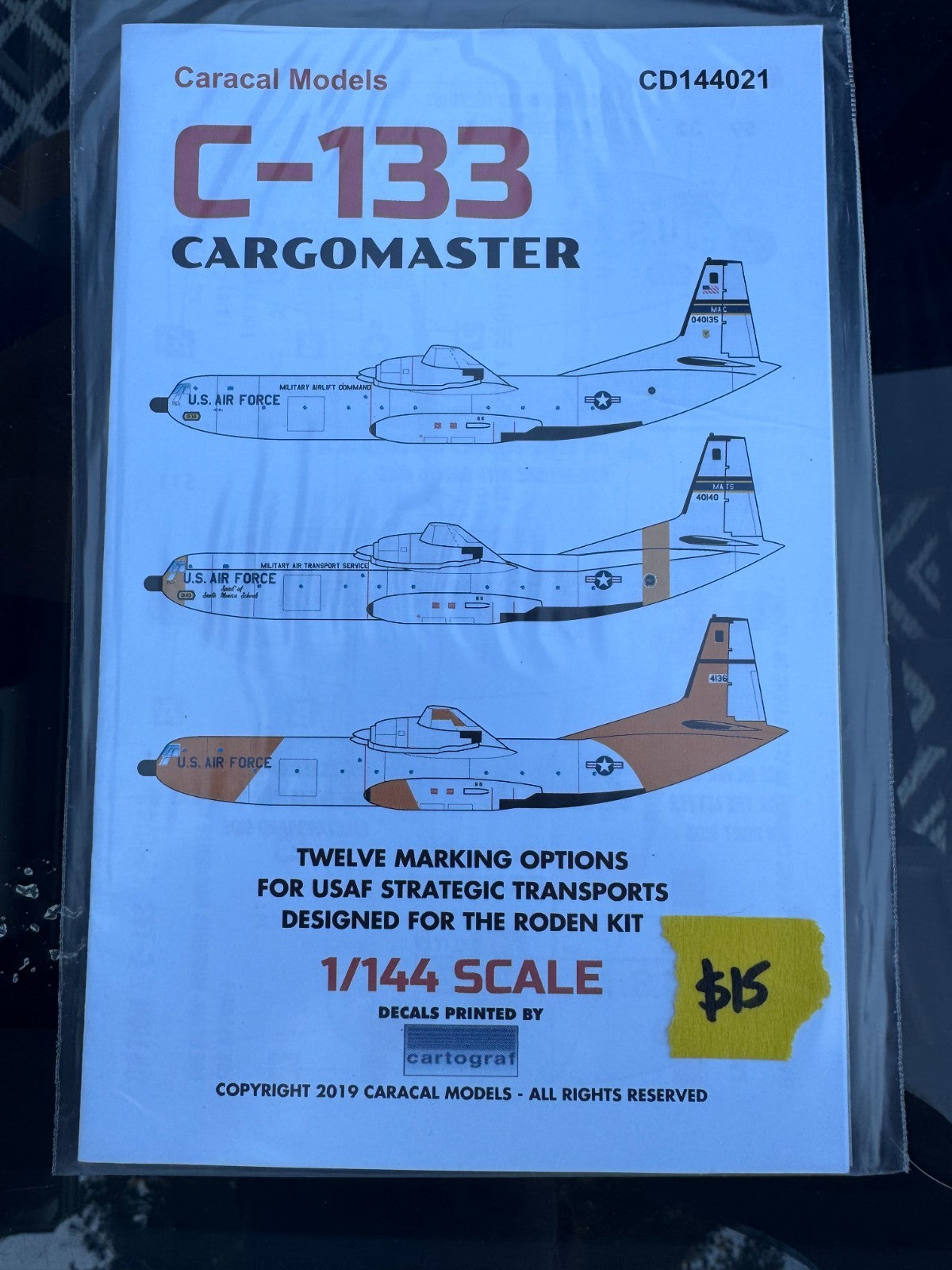 Caracal Models C-133 Cargomaster 1/144 Scale #CD144021
