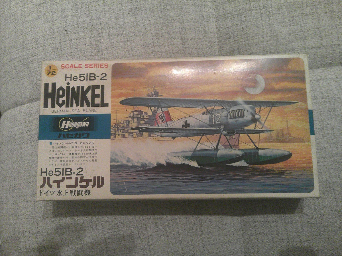 Hasegawa Heinkel He51B-2 1/72 #BO16 Plane Model