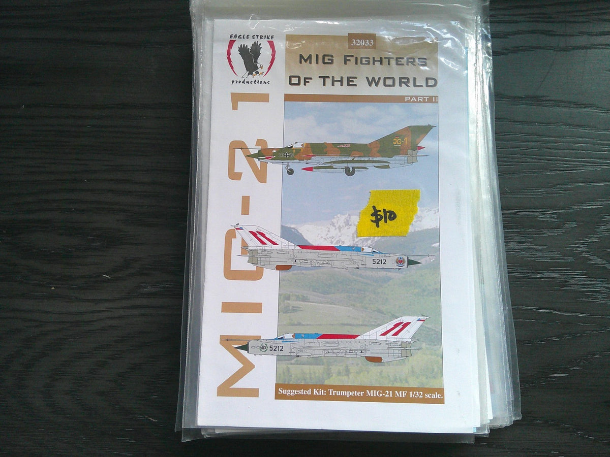 Eagle Strike Productions MIG Fighter of the World P2 MIG-21 Decal 1/32 #32033