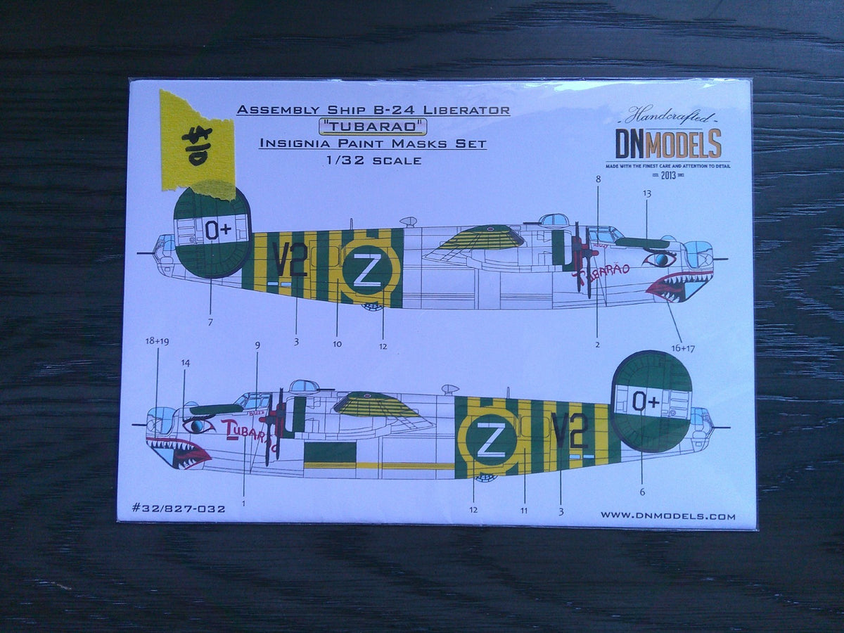 DN Models B-24 Liberator Tubarad Insignia Paint 1/32 #32/827-032 Decal