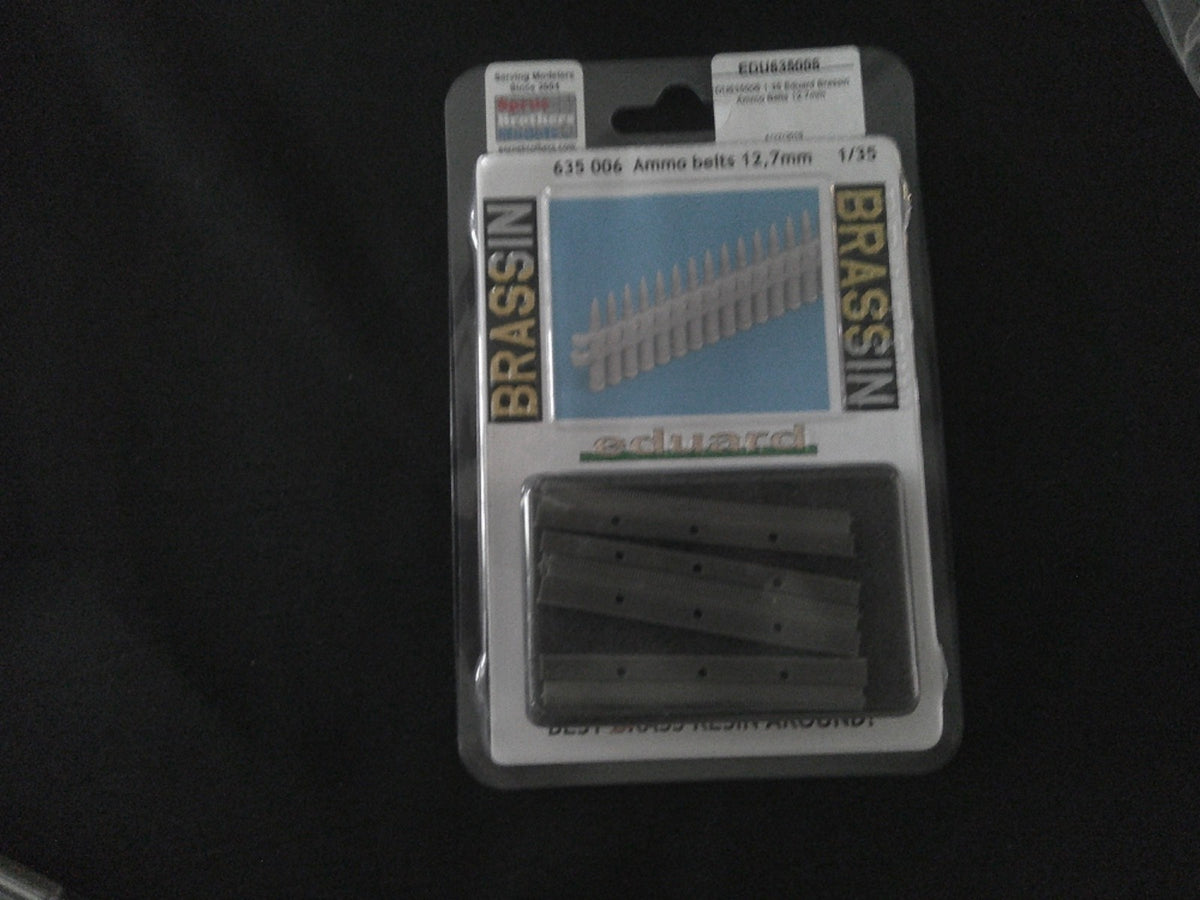 Eduard Brassin Ammo Belts 12, 7mm 1/35 scale 635 006