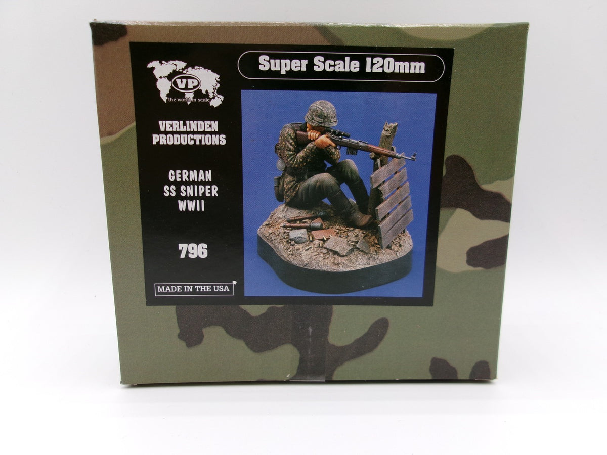 Verlinden Productions German SS Sniper WWII Super Scale 120mm #796