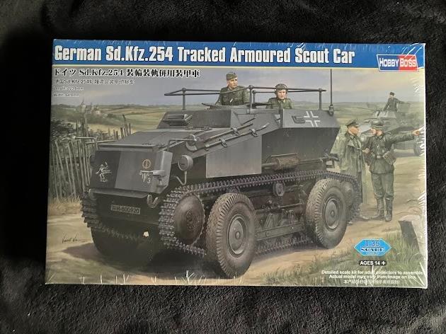 Hobby Boss German Sd.Kfz.254 Tracked Armoured Scout Car Model Kit 1/35 #82491