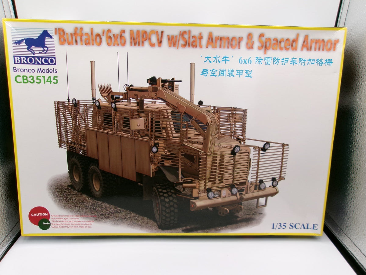 Bronco Buffalo 6x6 MPCV w Slat Armor & Spaced Armor 1/35 #CB35145