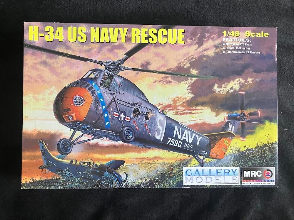 MRC H-34 US Navy Rescue Model Kit 1/48 #64102