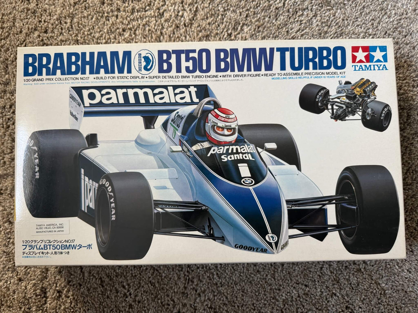 Tamiya Brabham BT50 BMW Turbo 1/20 #20017