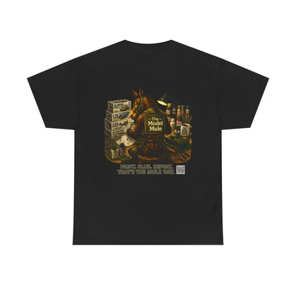 Model Mule T-Shirt — "I Have Models Coming Out My" Hobbyist Model Building Tee