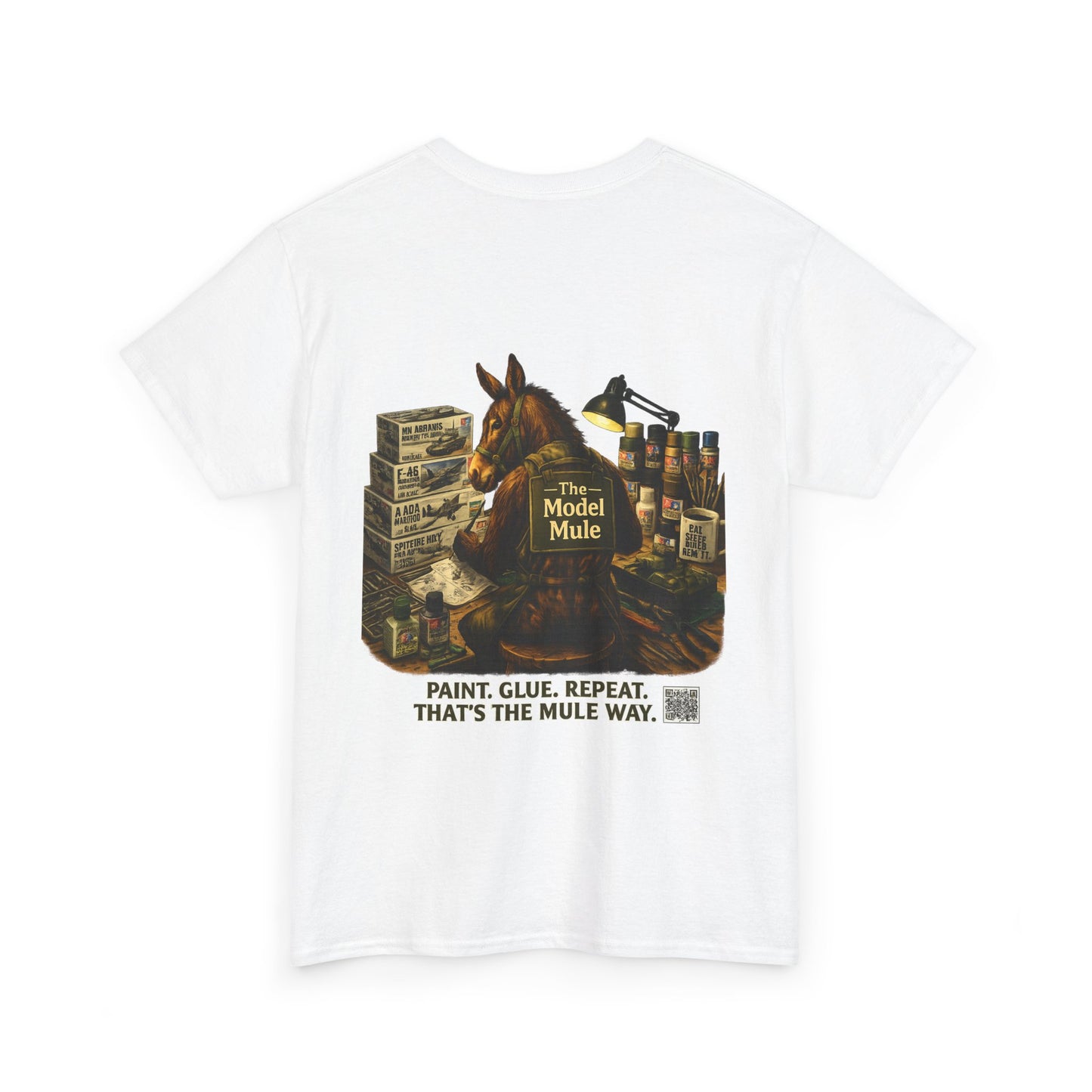 Model Mule T-Shirt — "I Have Models Coming Out My" Hobbyist Model Building Tee
