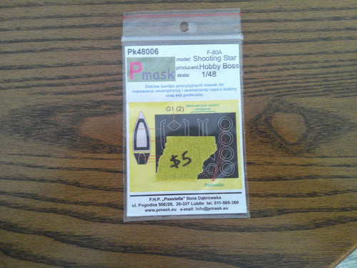 Pmask Pk48006 Shooting star Hobby Boss 1/48 scale