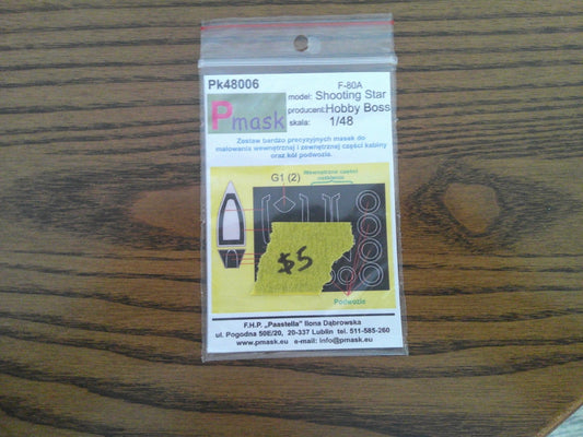 Pmask Pk48006 Shooting star Hobby Boss 1/48 scale