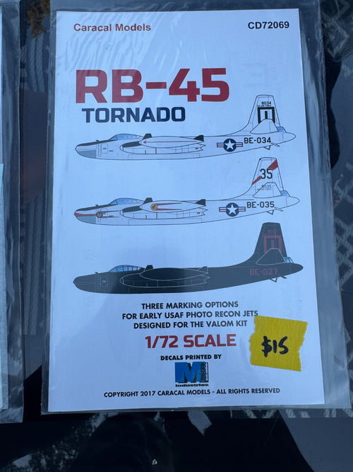 Caracal Models RB-45 Tornado     1/72 Scale #CD720069