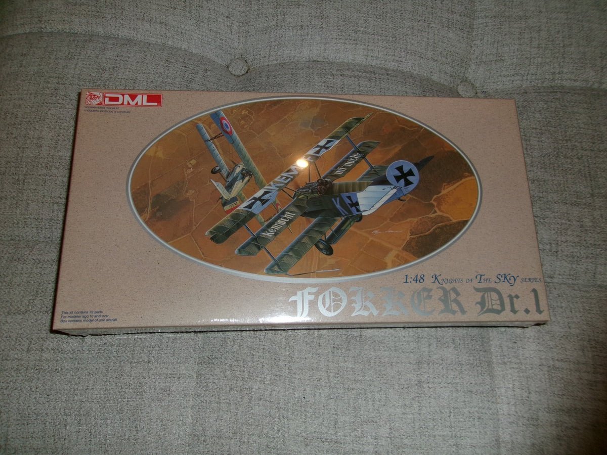DML Knights of the Sky Fokker Dr.1 Model Kit 1/48 #5901 Factory Sealed