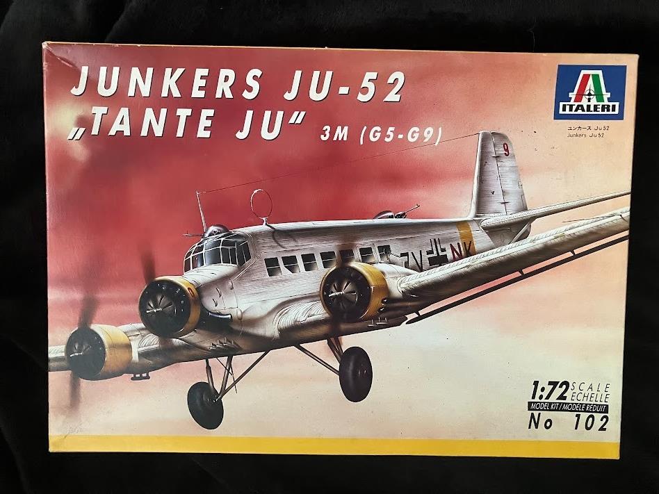 ITALERI Junkers "Tante Ju" Model Kit 1/72 #102