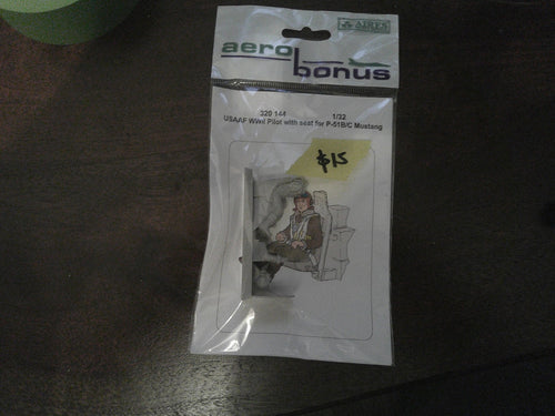 Aero Bonus USAAF WWII Pilot with seat P-51B/C Mustang 1/32 #320144