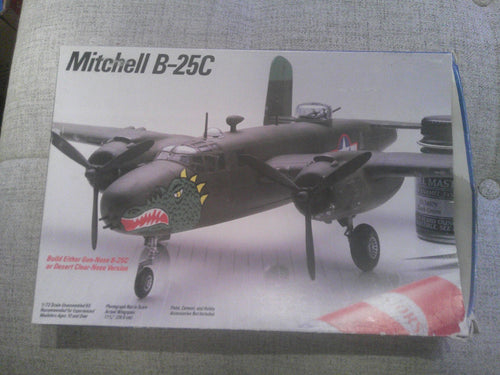 Testors North American Mitchell B-25C 1/72 #699 Plane  Model
