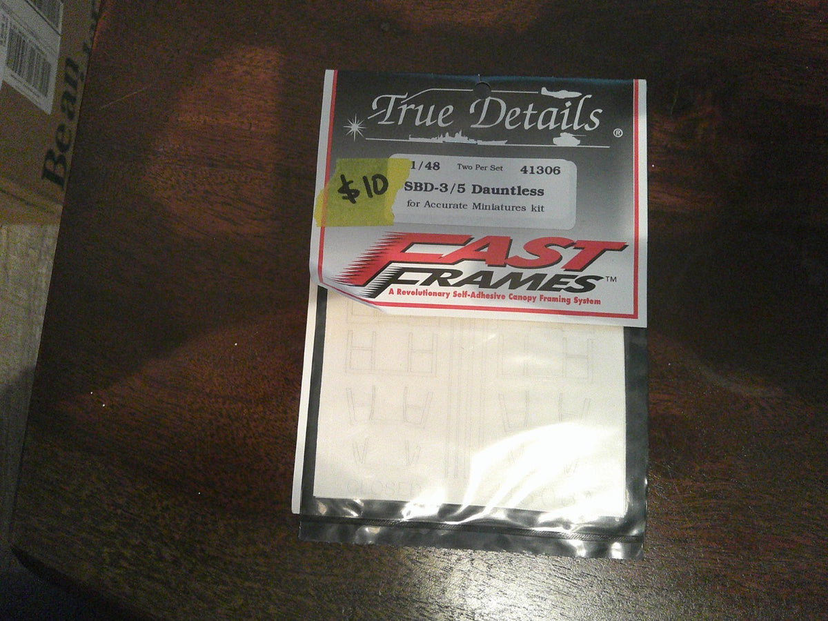 True Details Fast Frames SBD-3/5 Dauntless for Accurate Minitures 1/48 #41306