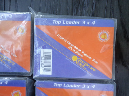 Lot of 10, Semi-Rigid Card Holders Pack of 25 Sleeves for Sports Card
