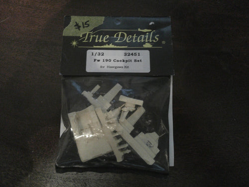 True Detail Fw 190 Cockpit Detail Set Hasegawa  Kit 1/32 #32451