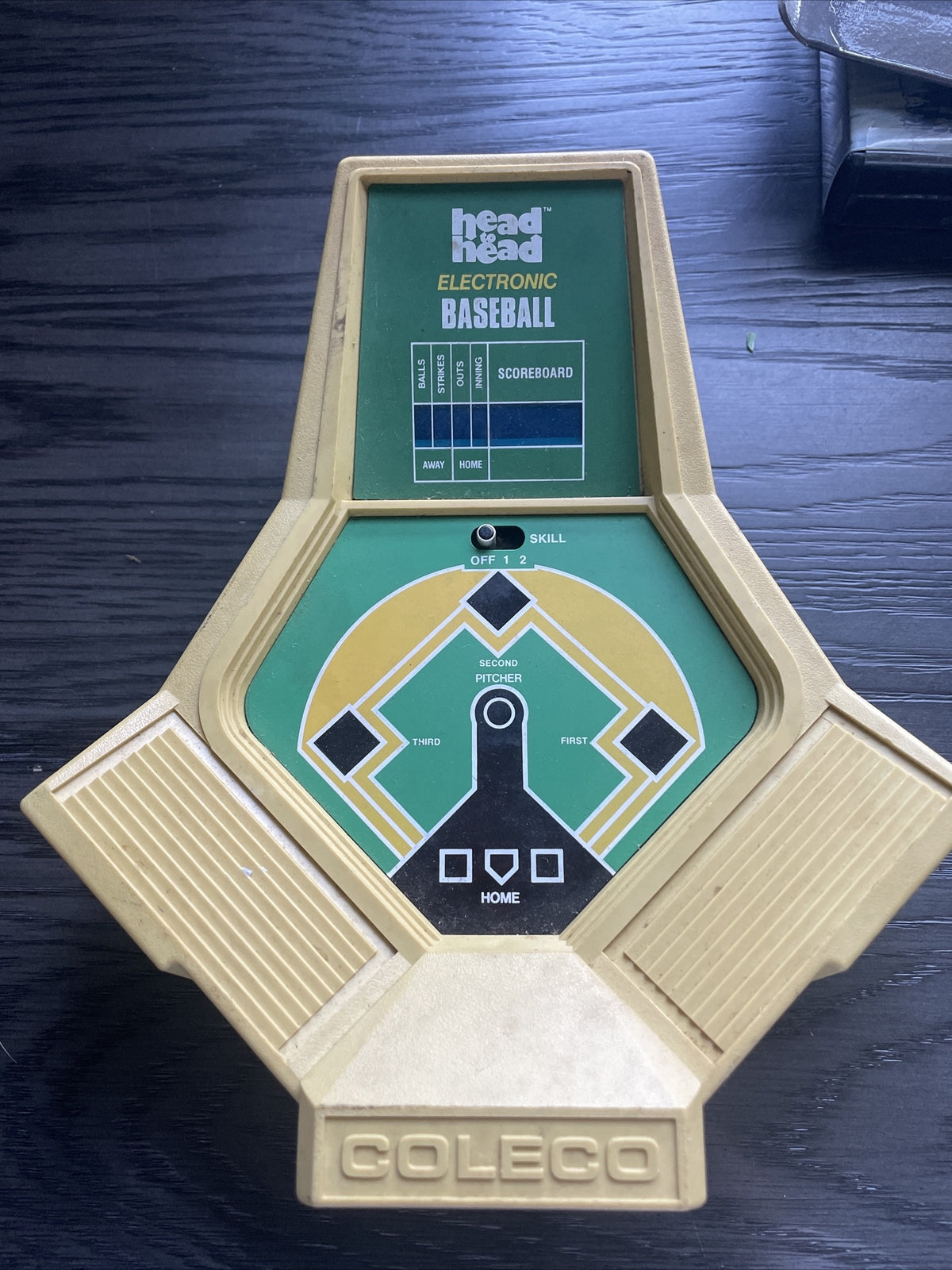 Vintage COLECO Electronic Baseball Head-To-Head Video Game c.1980 Working