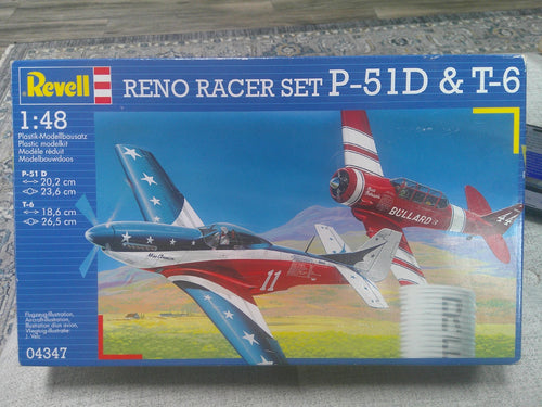 Revell Reno Racer Set P-51D & T-6  1/48 #04347 Model