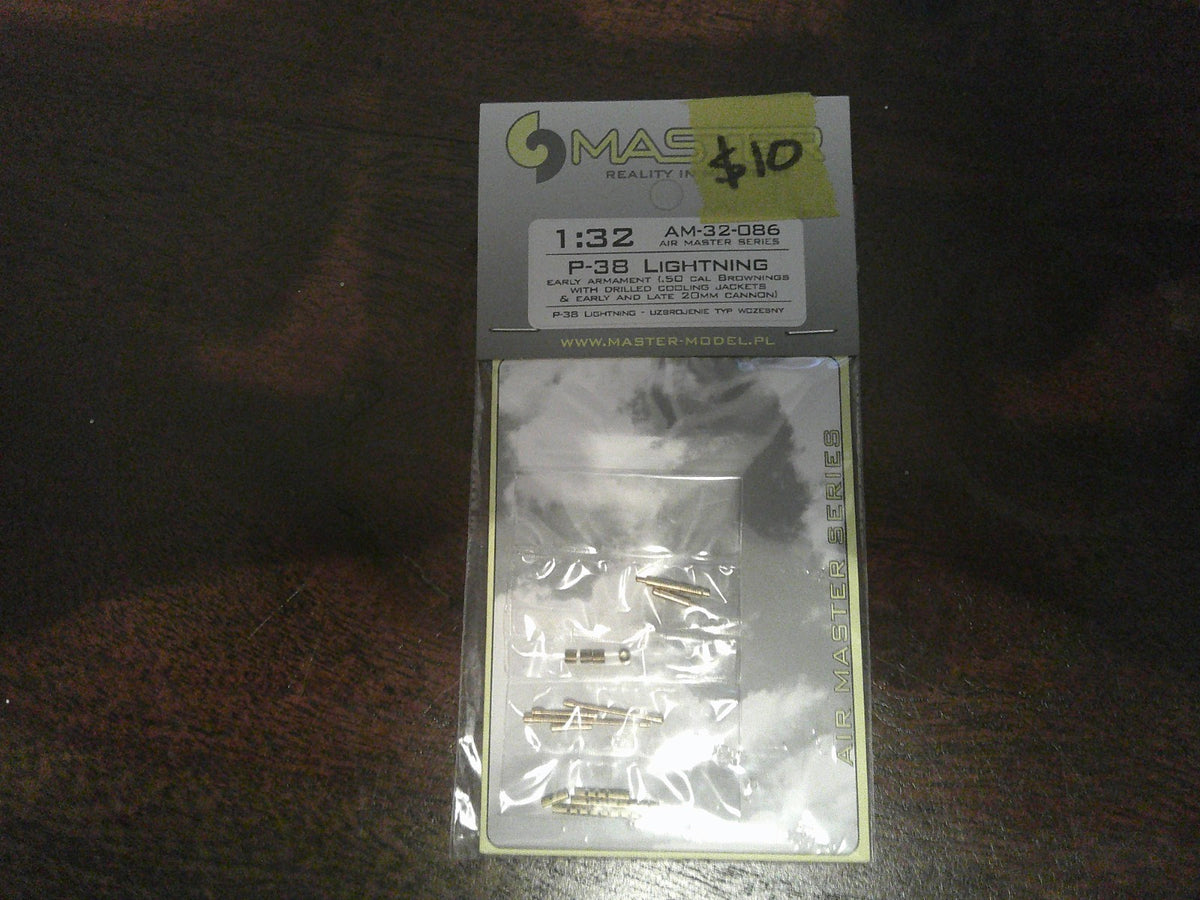 Air Master Series P38 Lightning .50 Cal 20MM Cannons 1/32 #AM-32-086