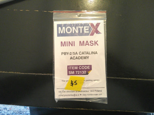 Monte X Mini Mask 72132 PBY-2 Catalina Academy 1/72nd scale