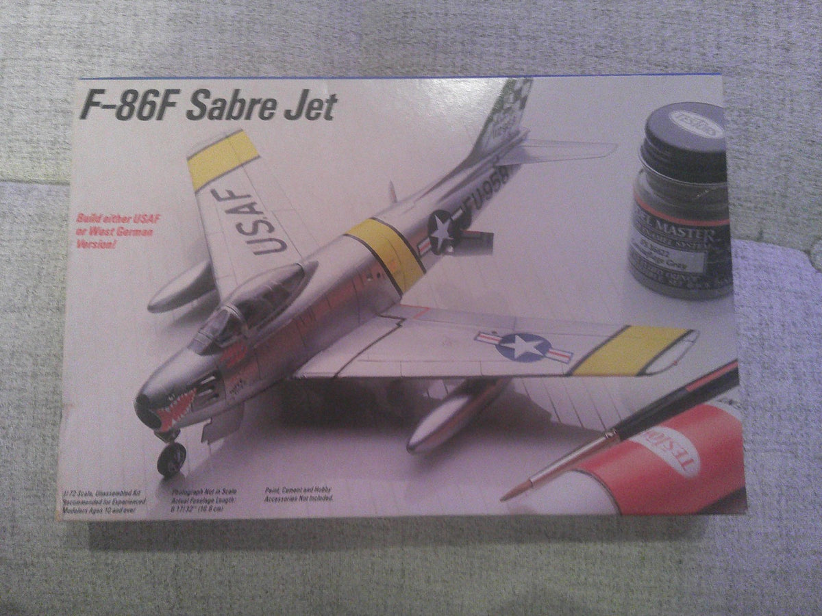 Testors North American F-86F Sabre Jet 1/72 #417 Plane  Model