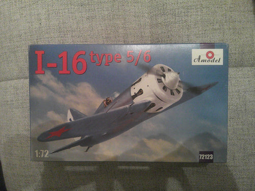 Amodel I-16 type 5/6  1/72 #72123 Plane Model