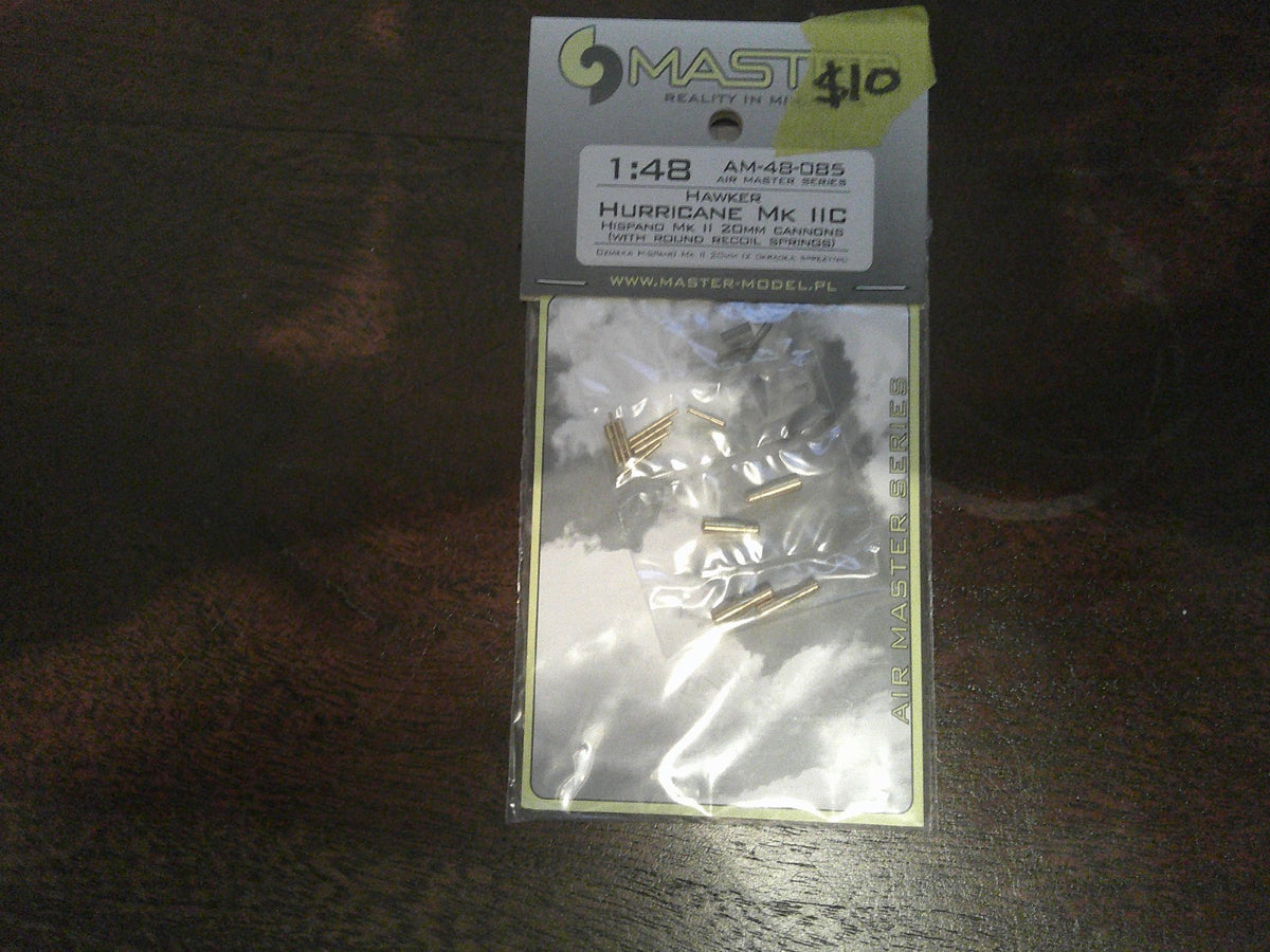 Air Master SeriesHurricane Mk IIC .50 Cal 20MM Cannons 1/48 #AM-48-085