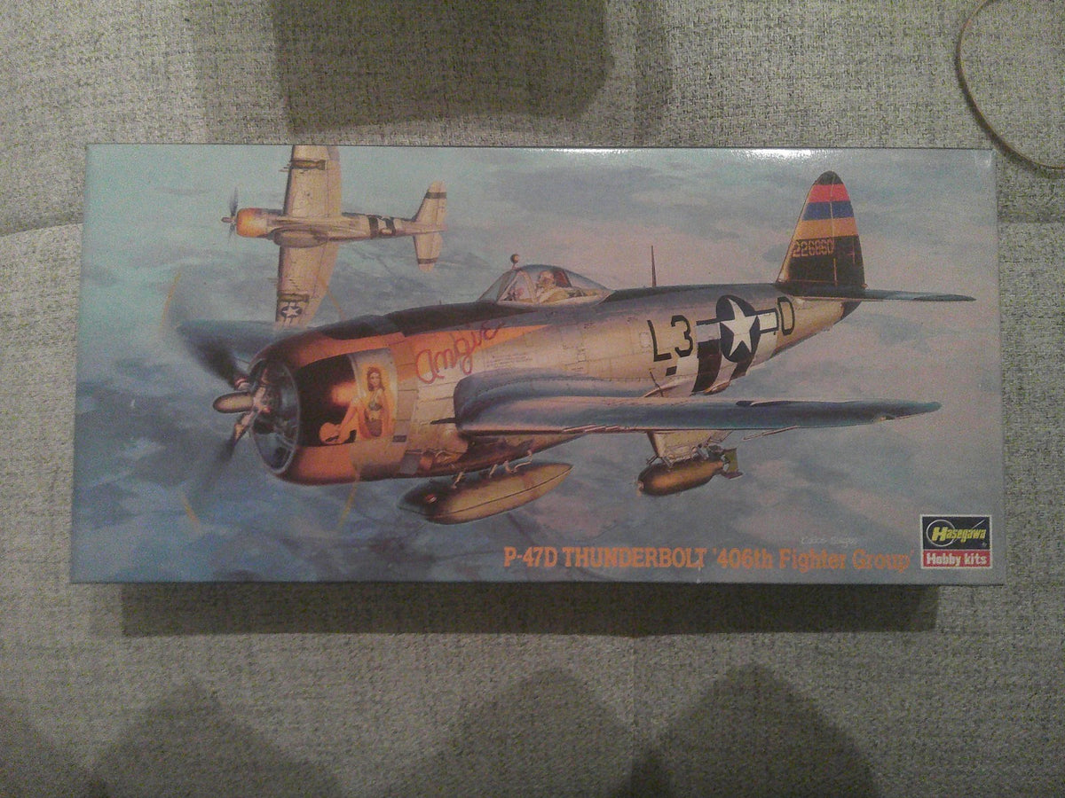 Hasegawa P-47D Thunderbolt 406th Fighter Group At109 1/72 #02569 Plane Model