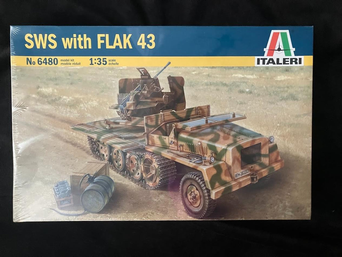 ITALERI SWS with Flak 43 Model Kit 1/35 #6480