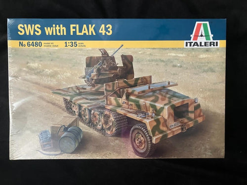 ITALERI SWS with Flak 43 Model Kit 1/35 #6480