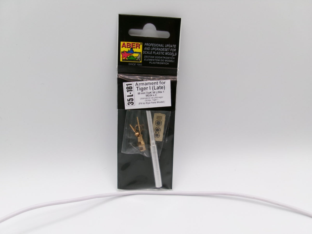 Aber Armament for Tiger I (Late) 88mm 1/35 #35L-181