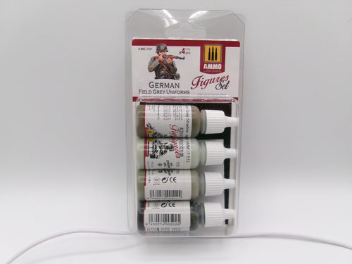 MIG Ammo German Field Grey Uniforms Figures Paint Set #7021