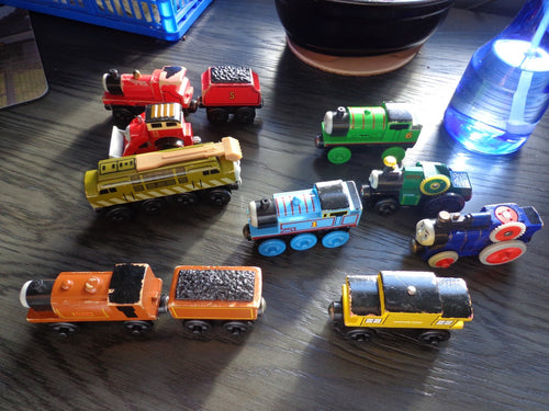 Lot of 11, Thomas the Train Cars Duke, Diesel Trevor Jack James Percy Fergus