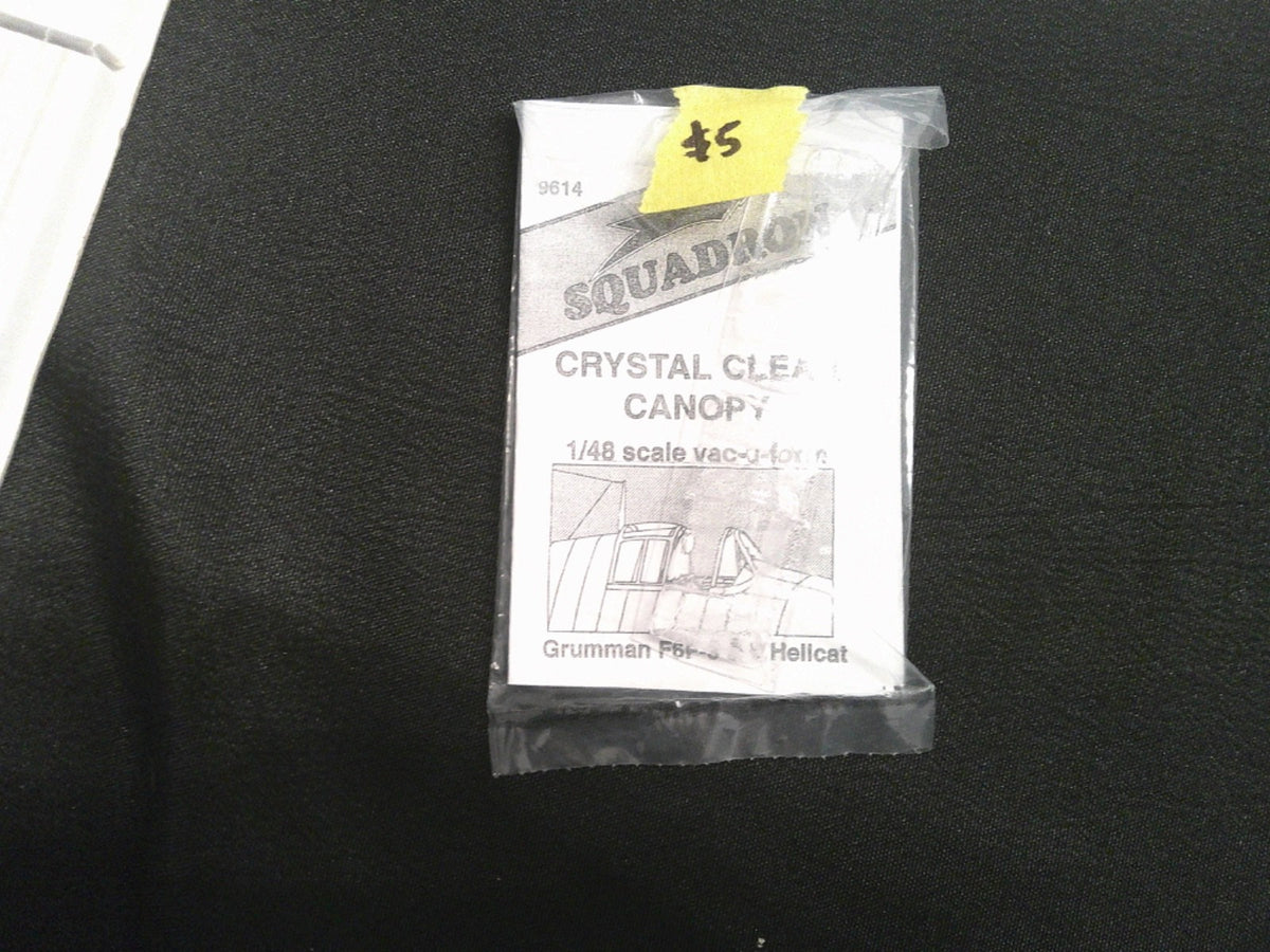 Squadron Crystal Clear Canopy 1/48 scale vac-u-form 9614