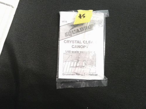 Squadron Crystal Clear Canopy 1/48 scale vac-u-form 9614