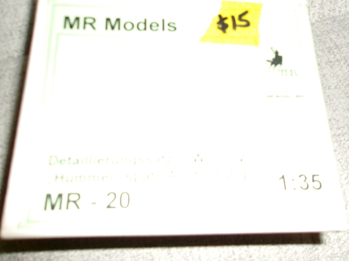 MR Models Detaillier GW III Hummel Spate Ausfuhrung  1/35 #MR-20