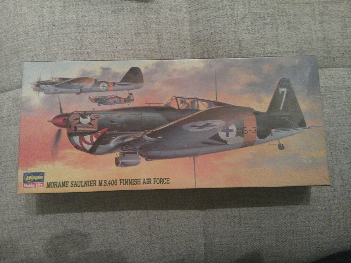 Hasegawa Morane Saulnier MS 406 Finnish Air Force  AP160 1/72 #00925 Plane Model