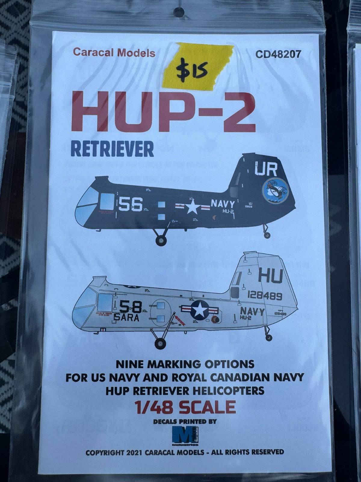 Caracal Models HUP-2 Retriever     1/48 Scale #CD48207