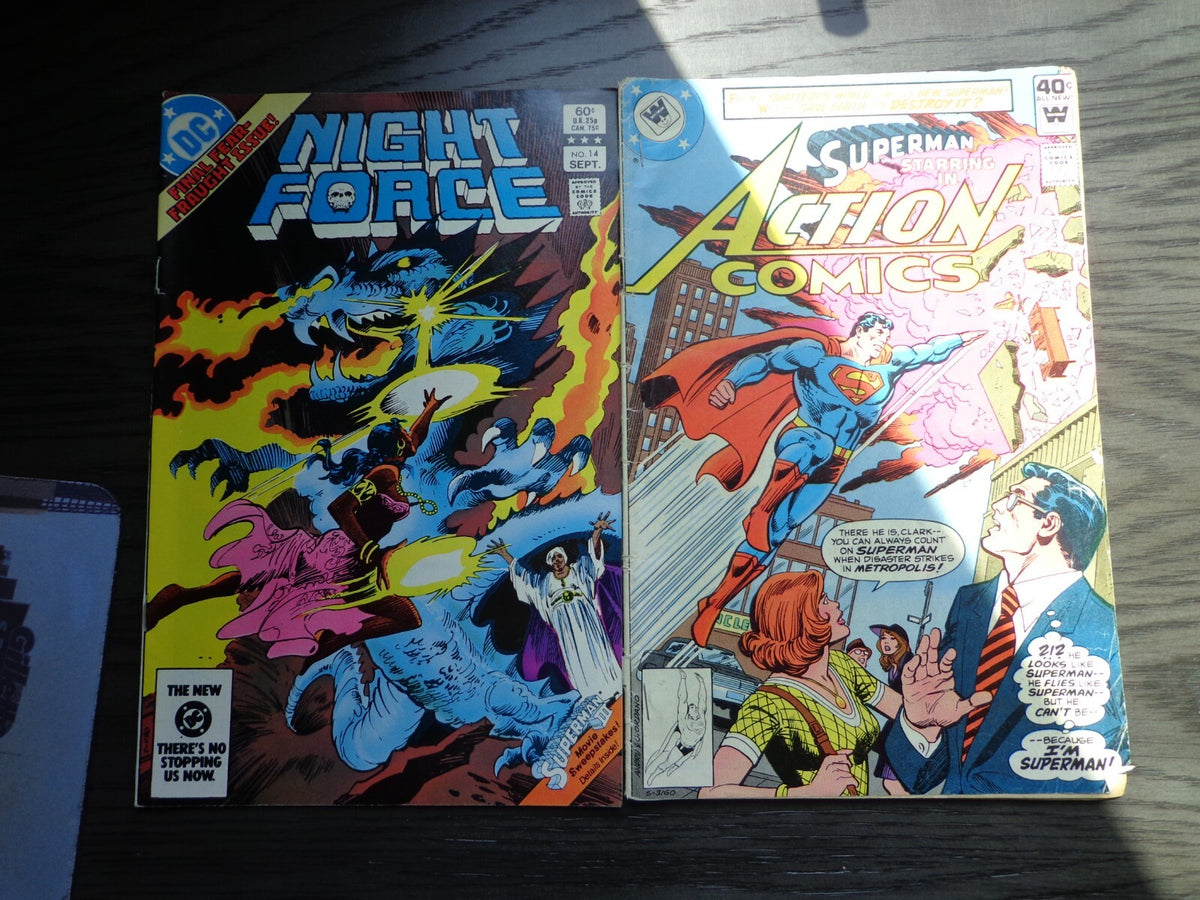Lot of 6, DC Comics with Superman Night Force Arak Supergirl Justice League