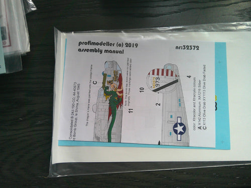 Profimodeller Consolidated B-24 - 190 - CO Decals #32372