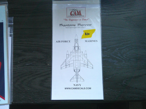 CAM Phantoms Phorever McDonnell Douglas F-4BB/C/J/N & S 1/32  Decals  #32-009!