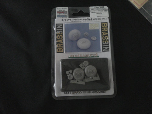 Eduard Brassin Shackleton AEW.2 wheels for Revell kit 1/72 scale 672 098