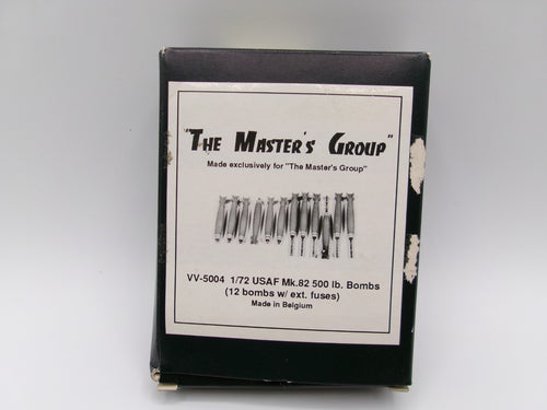 The Masters Group USAF MK.82 500lb Bombs (12 Bombs) 1/72 #VV-5004