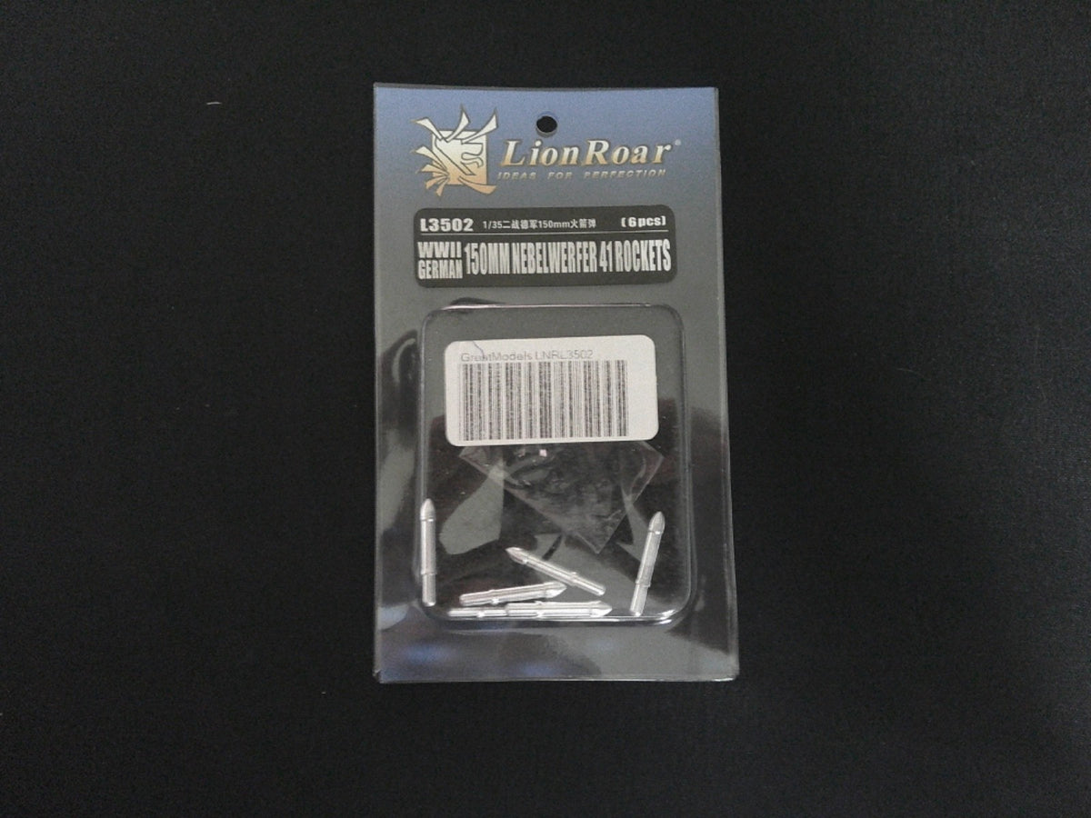 Lion Roar L3502 WWII German 150mm Nebelwerfer 41 Rockets 6pcs 1/35 scale