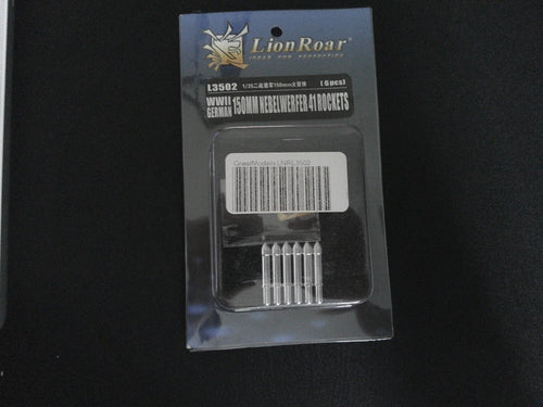 Lion Roar L3502 WWII German 150mm Nebelwerfer 41 Rockets 6pcs 1/35 scale