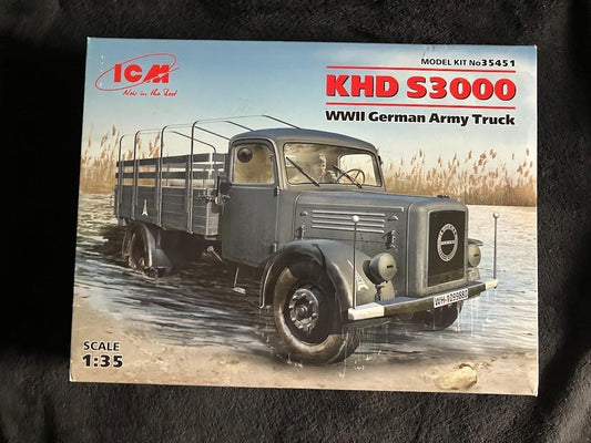 ICM KHD S3000 WWII German Army Truck Model Kit 1/35 #35451